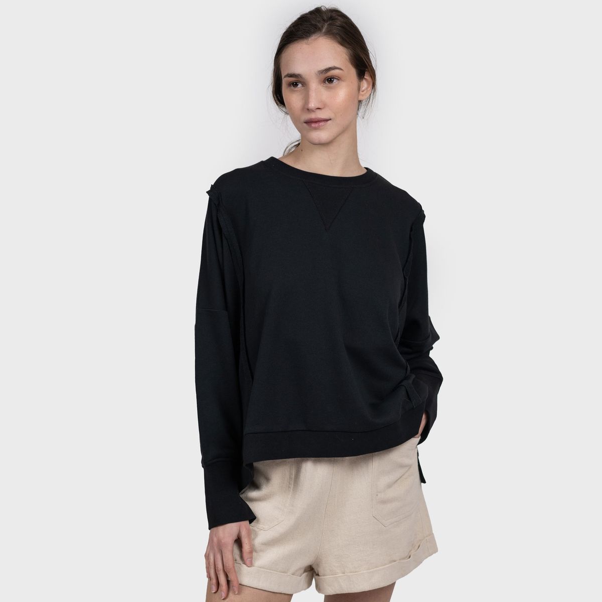 GNOMO - Poleron Zanfa Mujer Black Gnomo