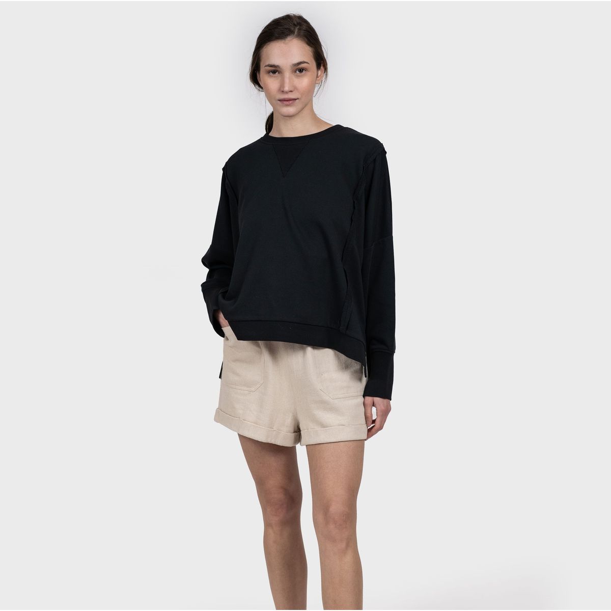 GNOMO - Poleron Zanfa Mujer Black Gnomo