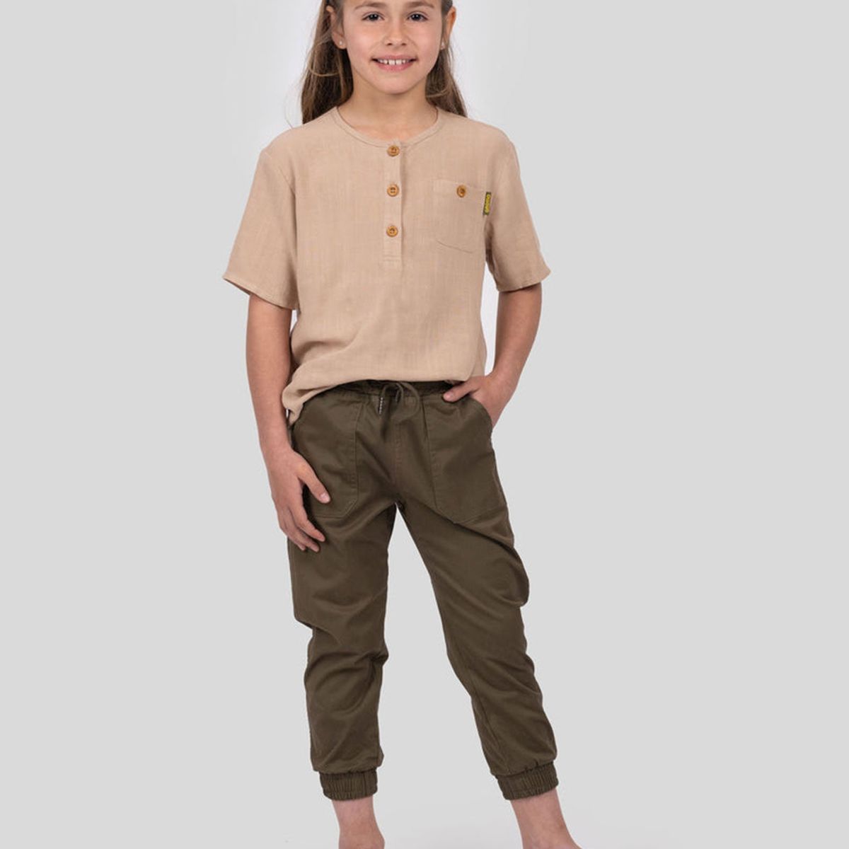 GNOMO - Pantalon Joggy Brown Kids Gnomo