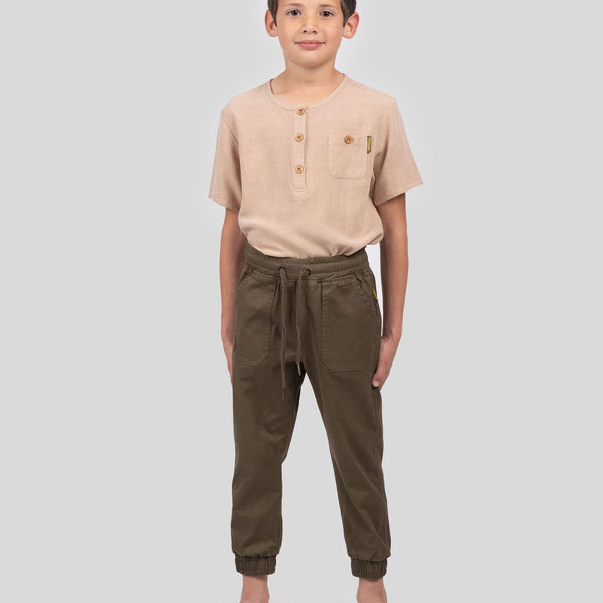 GNOMO - Pantalon Joggy Brown Kids Gnomo