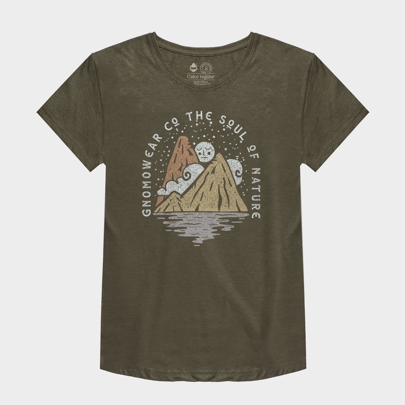 GNOMO - Polera Eco F-8 Mujer Green Gnomo