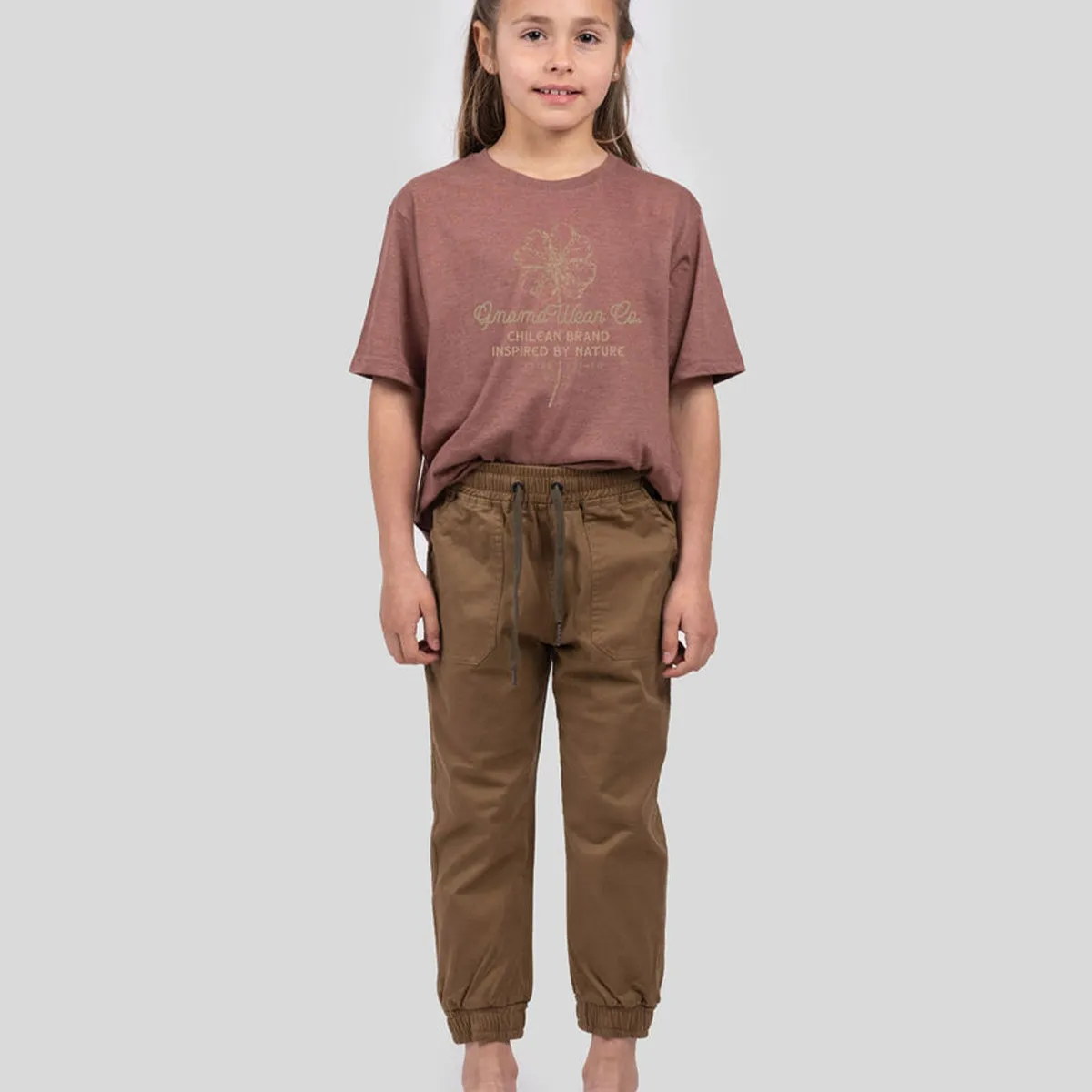 GNOMO - Polera Eco F-9 Terracota Kids Gnomo