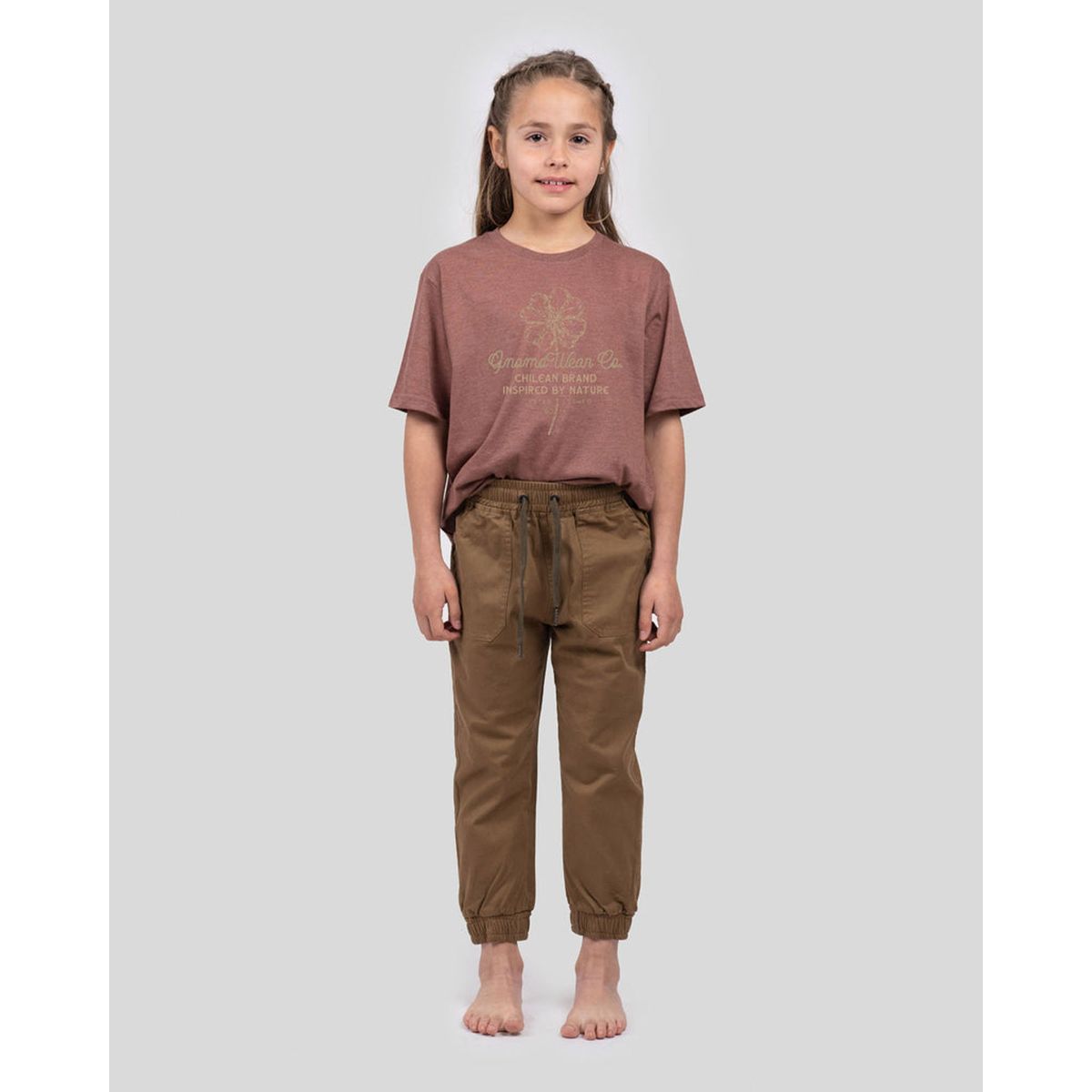 GNOMO - Polera Eco F-9 Terracota Kids Gnomo