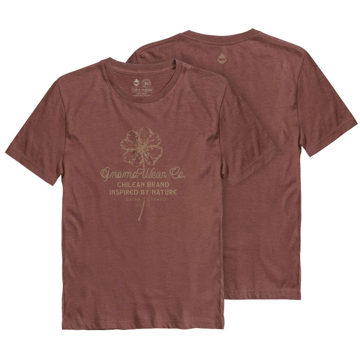 GNOMO - Polera Eco F-9 Terracota Kids Gnomo