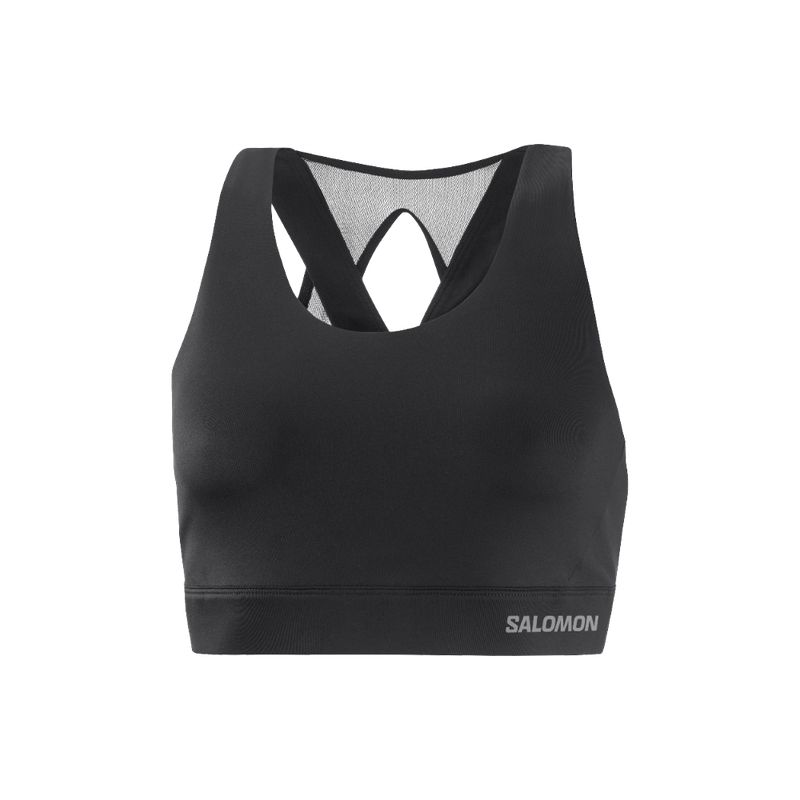 SALOMON - Top Mujer Crossc Run Negro Salomon