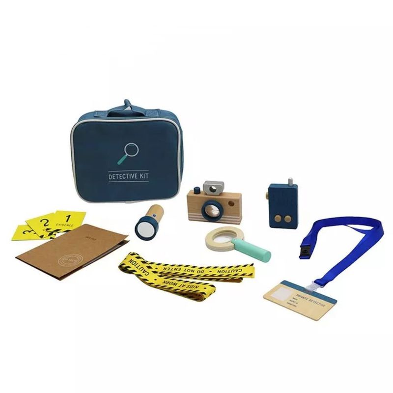 SPACEZAT - Maleta Detective 16 pzas Juguete Madera Didáctico