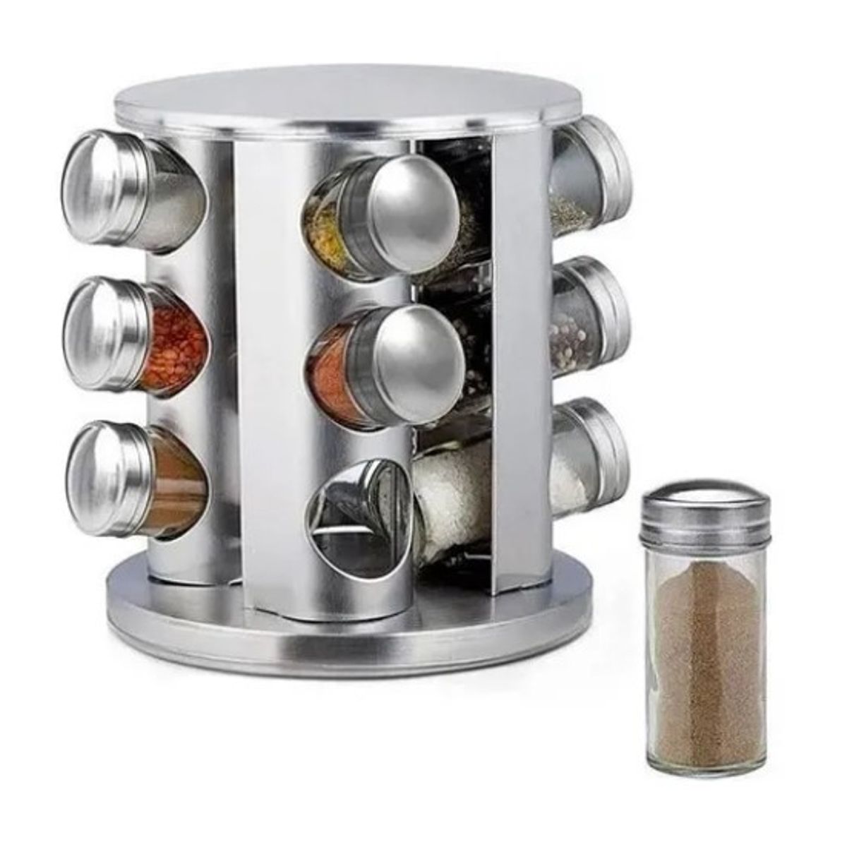 OFERTABKN - Rack Condimentero Especiero Giratorio Cocina 12 Pcs