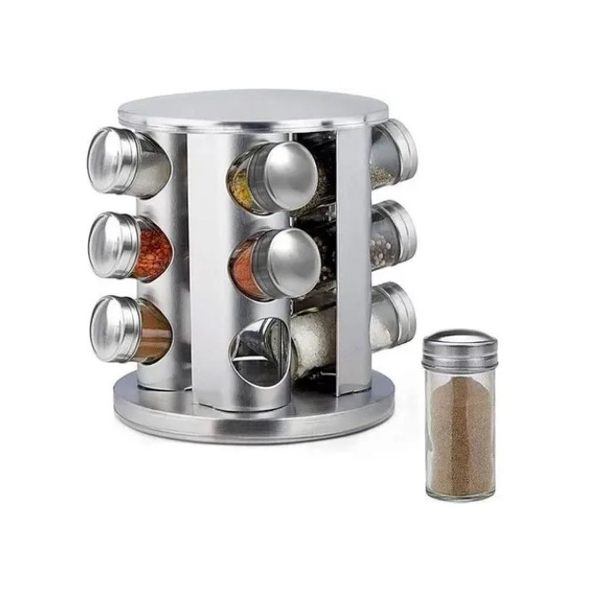 OFERTABKN - Rack Condimentero Especiero Giratorio Cocina 12 Pcs