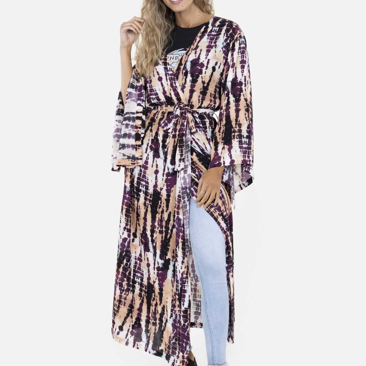 MAUI AND SONS - Blusa WATERFALL KIMONO Mujer Multicolor Maui and Sons MAUI AND SONS
