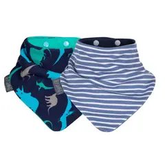 CHEEKY - Pack Baberos- Stripes & Dino.