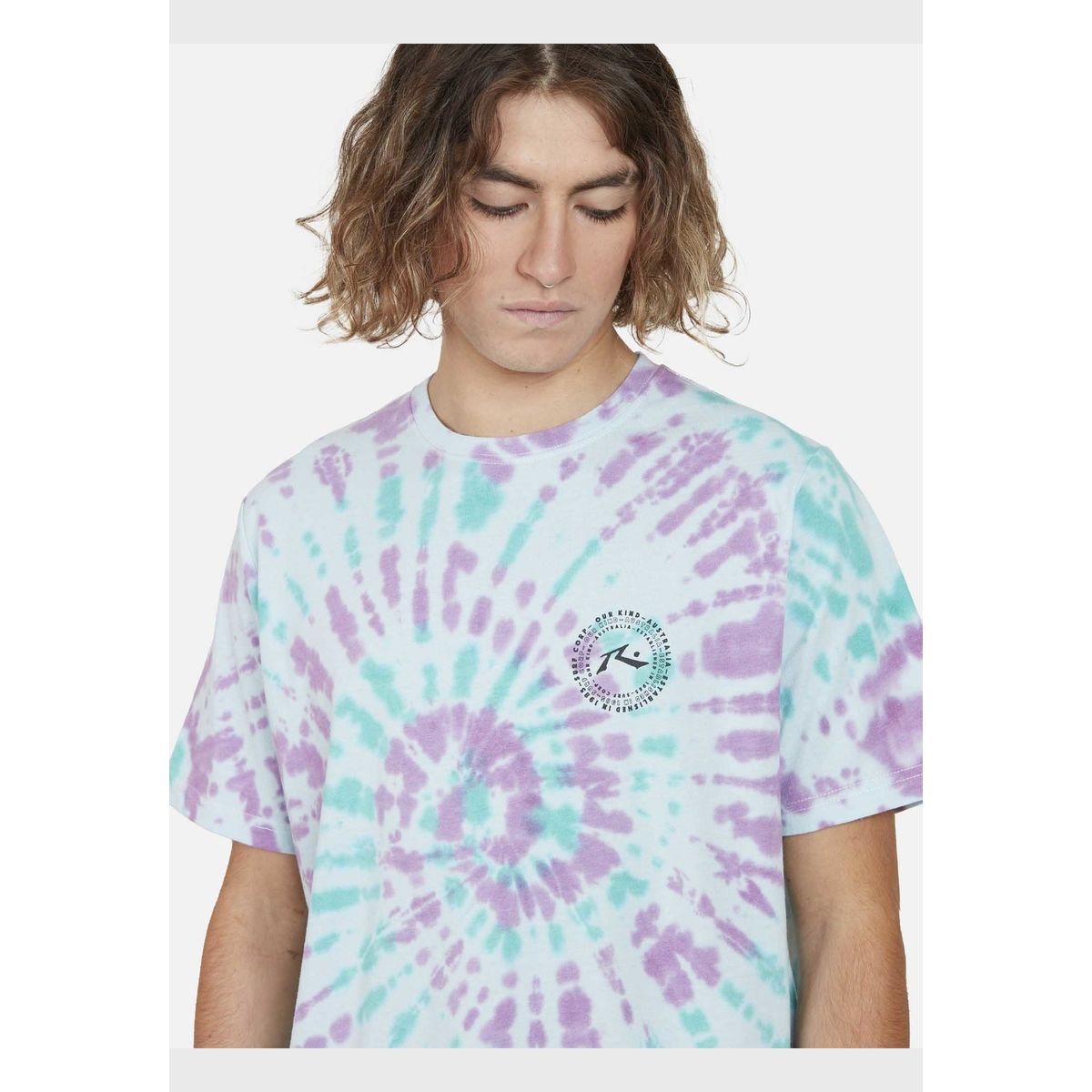 RUSTY - Polera RST RGB PORTAL DYE Hombre Multicolor Rusty.