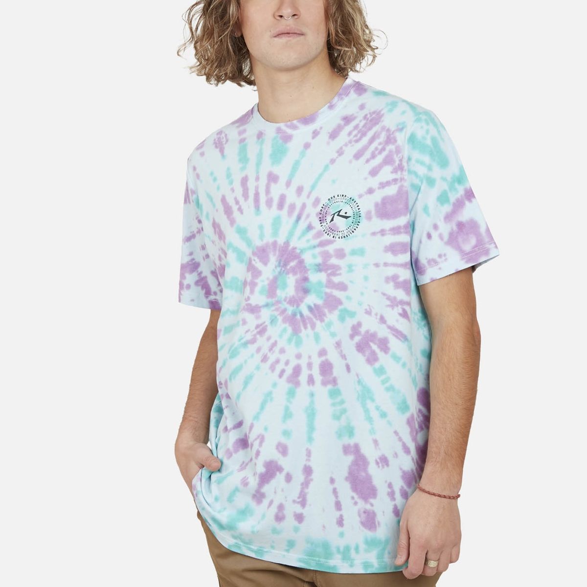 RUSTY - Polera RST RGB PORTAL DYE Hombre Multicolor Rusty.