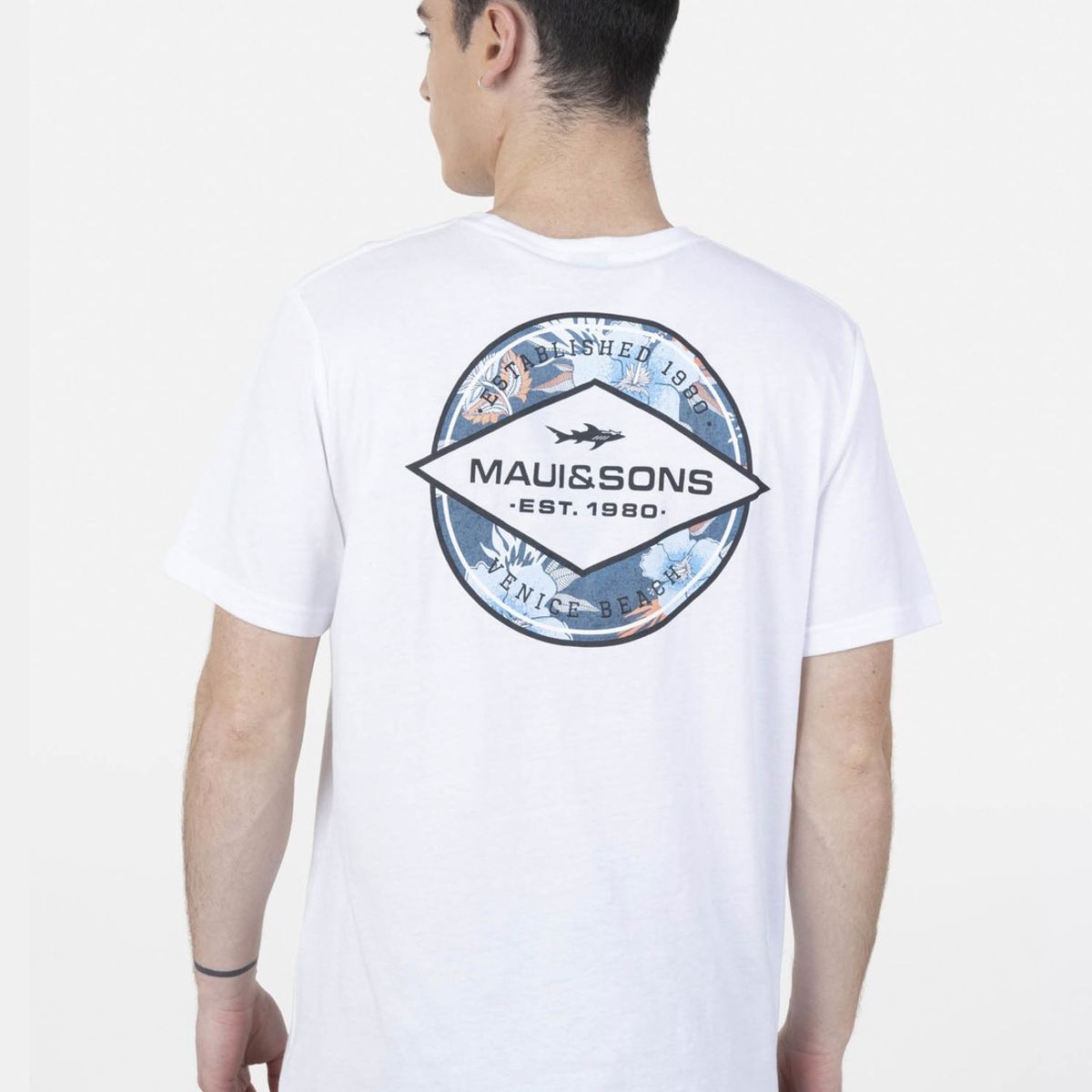 MAUI AND SONS - Pack Polera Billetera 5AV1555 Hombre Blanco Maui and Sons