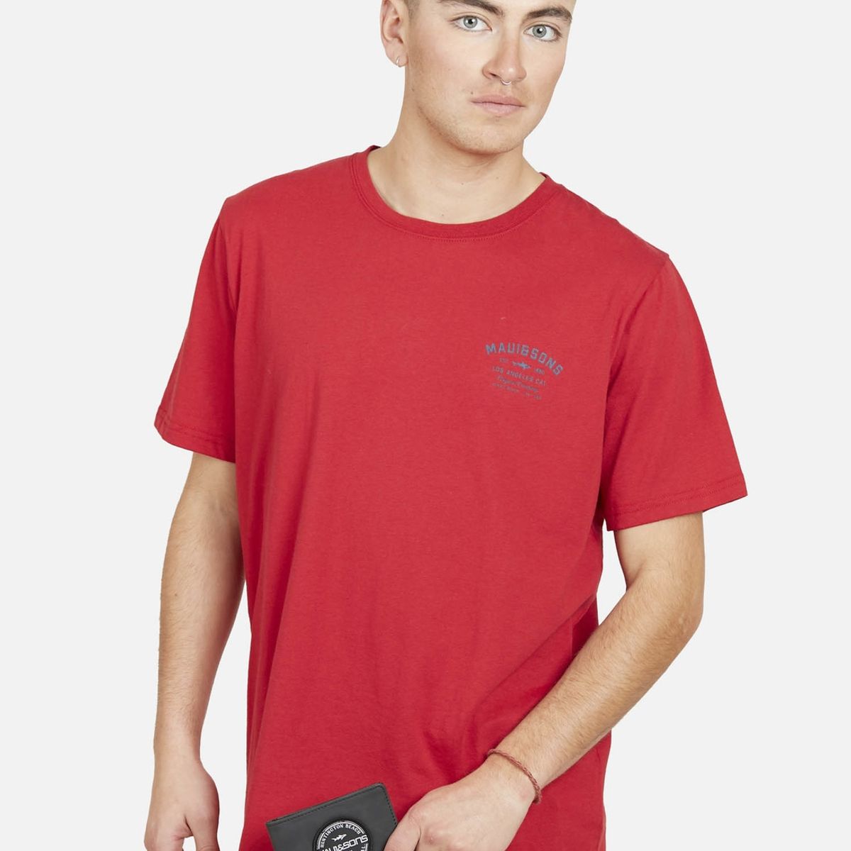 MAUI AND SONS - Pack Polera Billetera 5AV1556 Hombre Rojo Maui and Sons