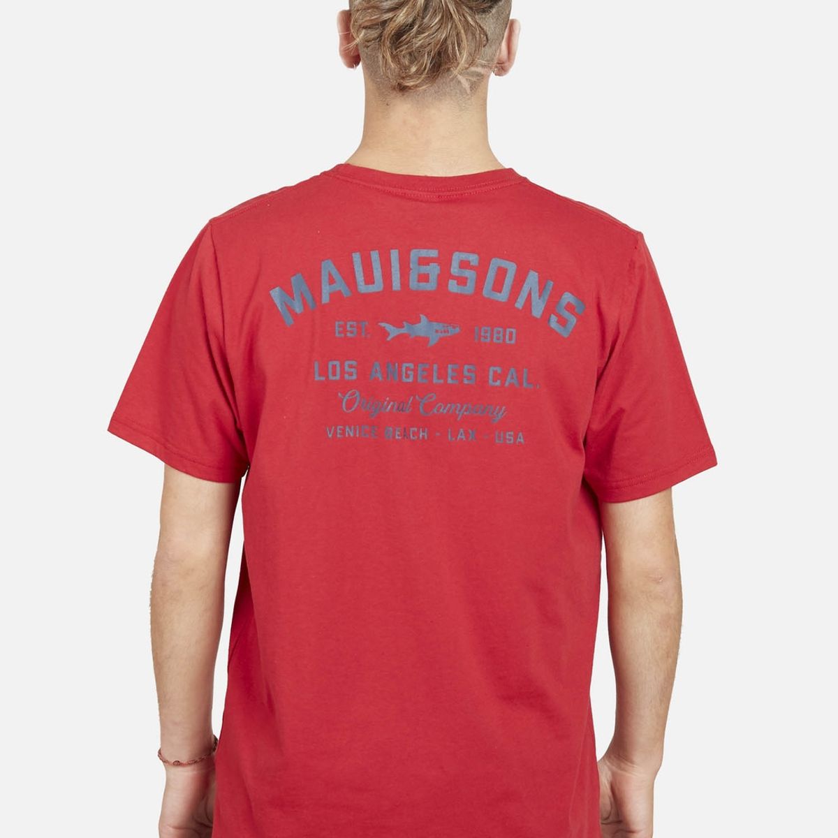 MAUI AND SONS - Pack Polera Billetera 5AV1556 Hombre Rojo Maui and Sons