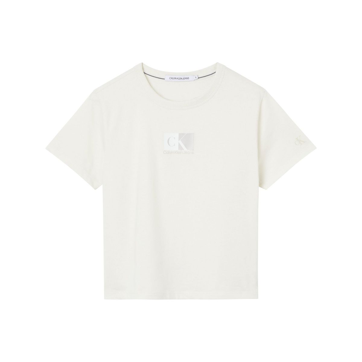 CALVIN KLEIN - Polera Logo Box Baby Blanco Calvin Klein