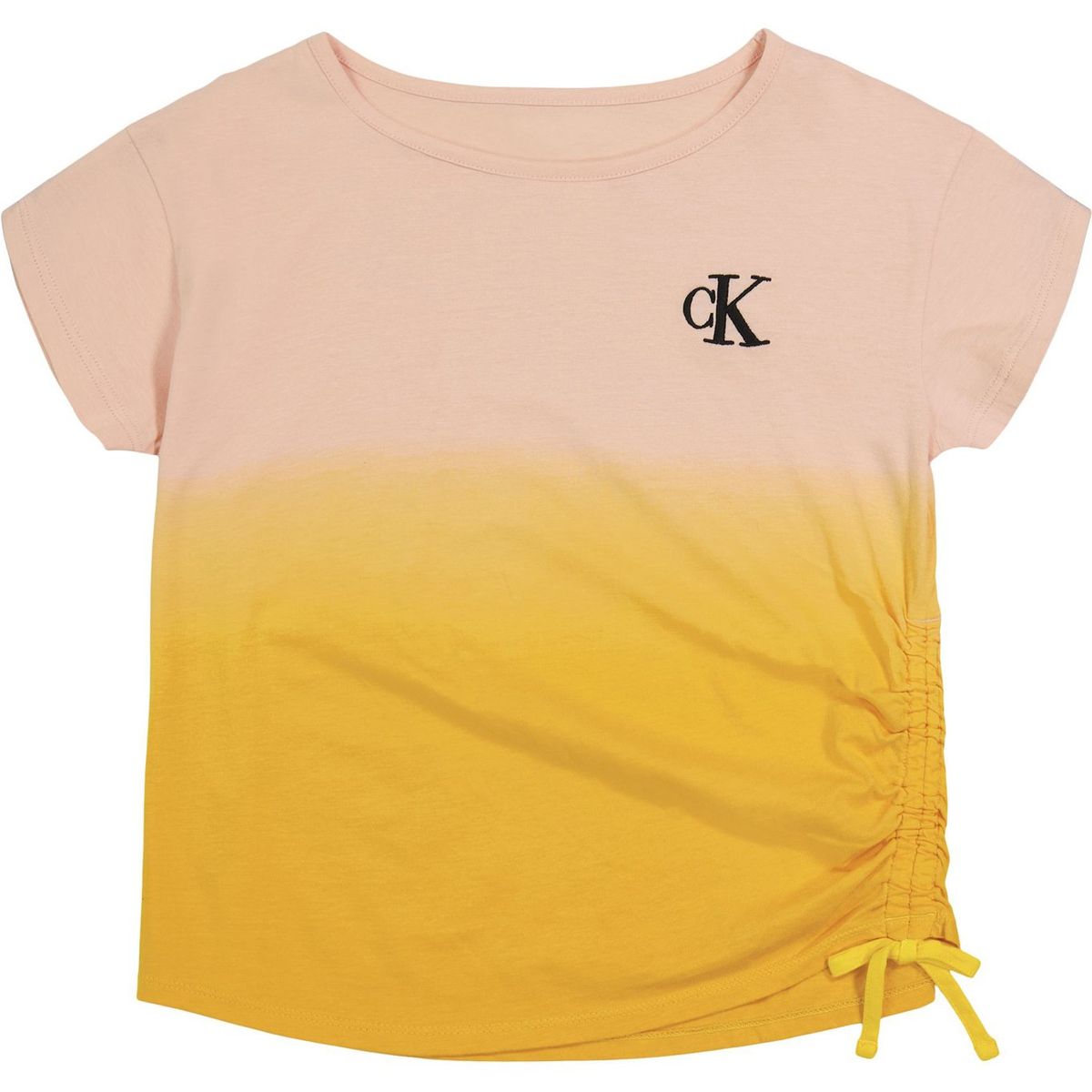 CALVIN KLEIN - Polera Niña Logo Graphic Amarillo Calvin Klein