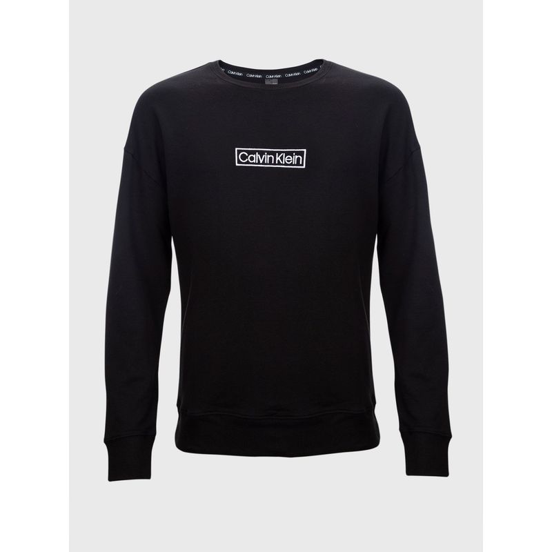 CALVIN KLEIN - Polera Pijama L/S Reimagined Heritage Negro Calvin Klein