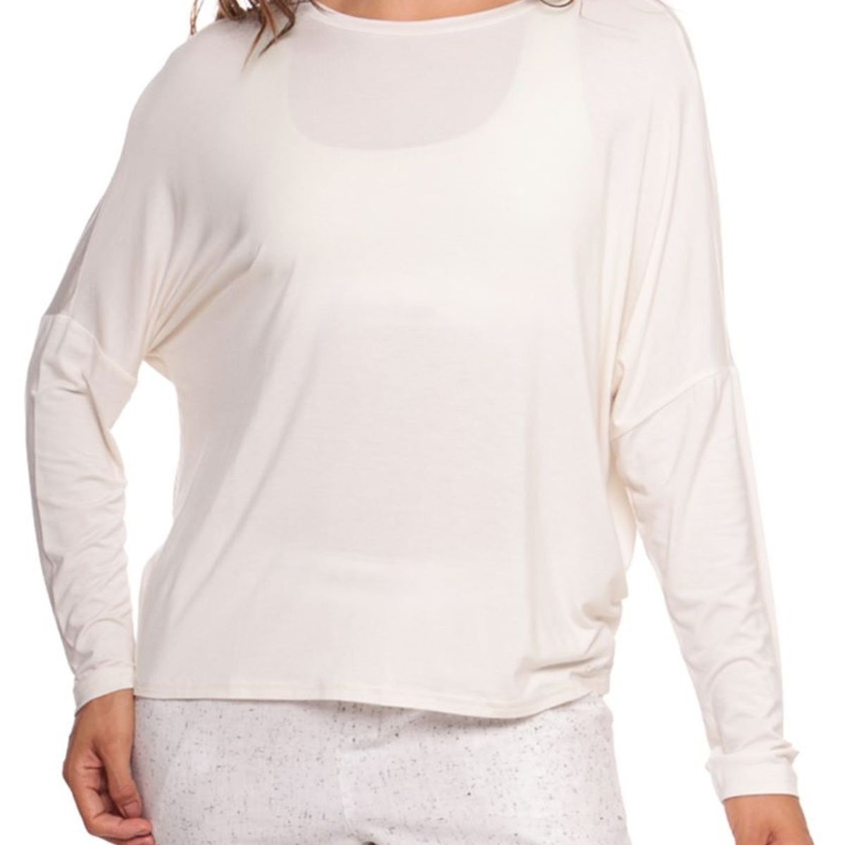 CALVIN KLEIN - Polera Pijama Curve Beige Calvin Klein