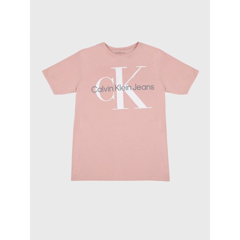 CALVIN KLEIN - Polera Niño Monologo SS Rosa Calvin Klein
