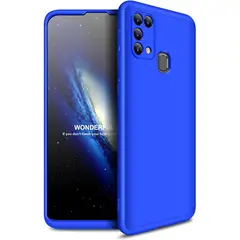 GKK - Para: Galaxy M31 - Carcasa Resistente Funda Estuche / Azul