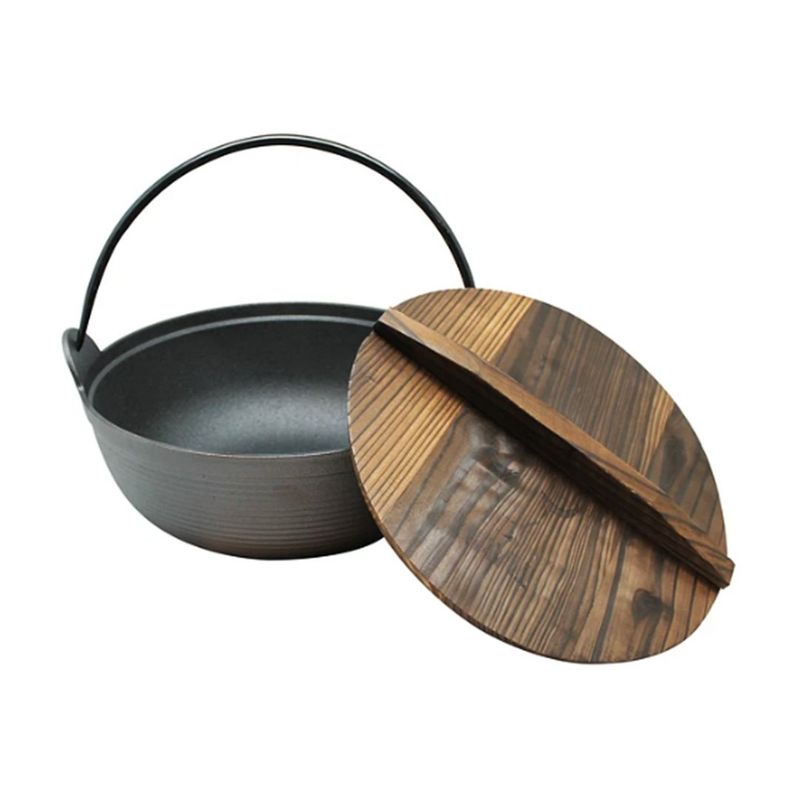WAYU - OLLA IRON CAST CON TAPA DE MADERA WAYU-MIMBRAL