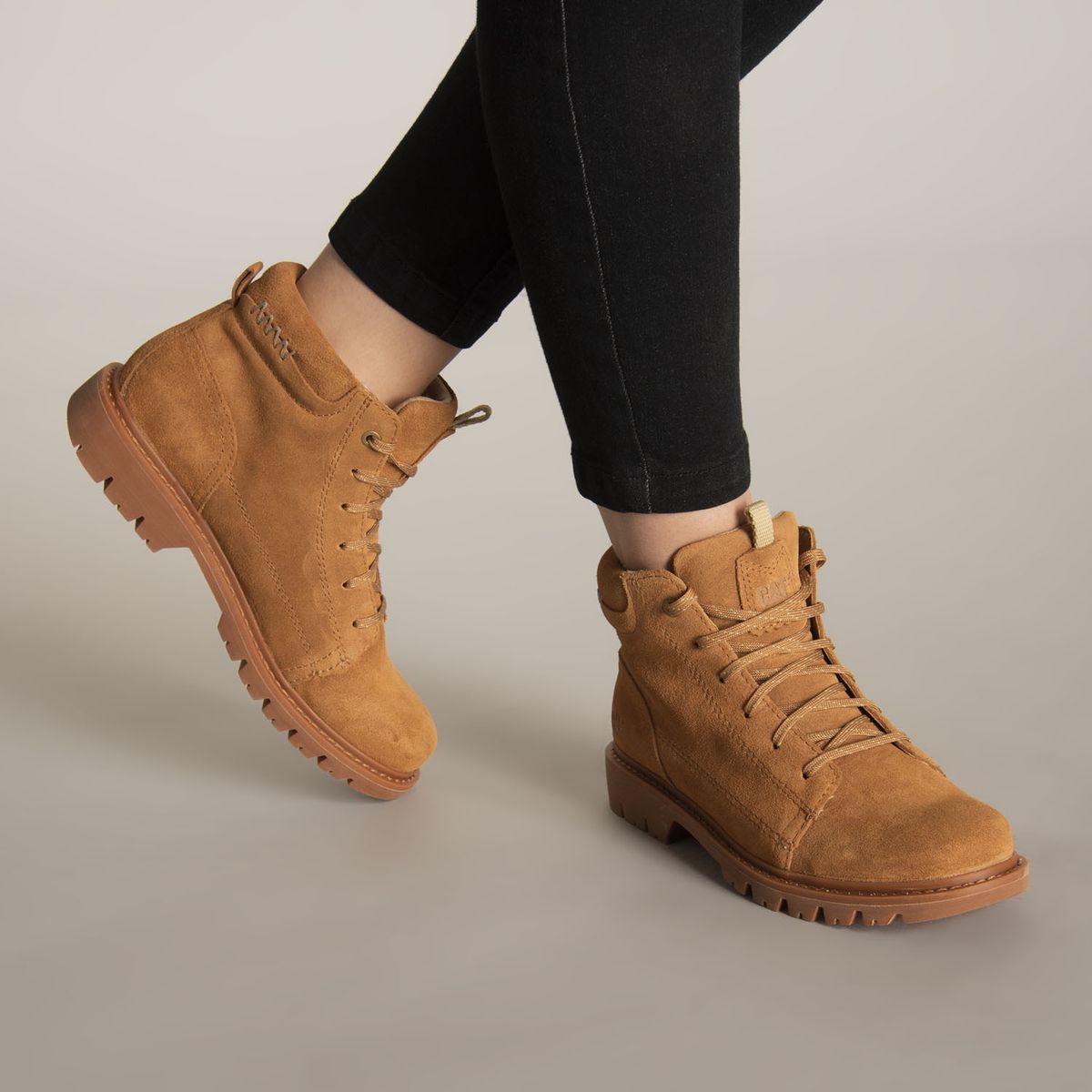 CAT - Botín Mujer Frenzy Café Claro CAT