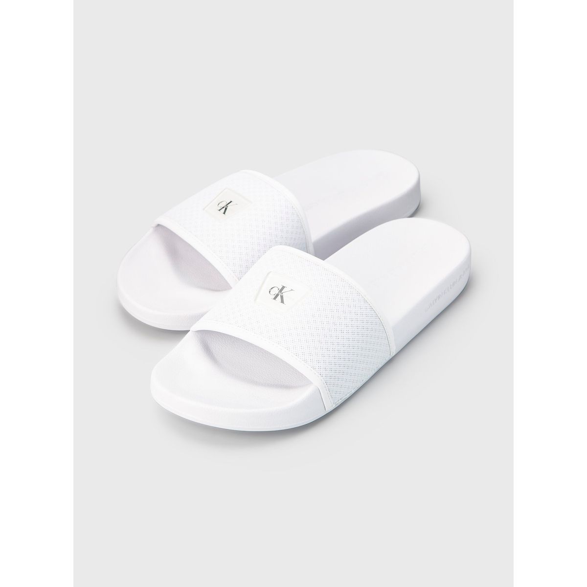 CALVIN KLEIN - Sandalia Slide Jelly Blanco Calvin Klein