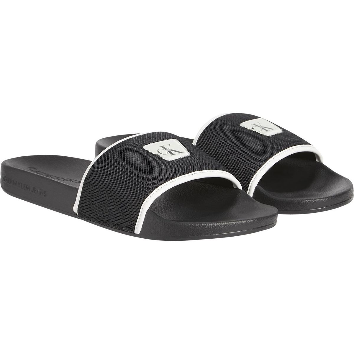 CALVIN KLEIN - Sandalia Slide Jelly Negro Calvin Klein
