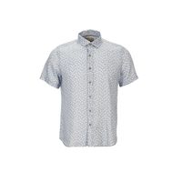 Camisa Lino Orgánico Hombre Nature Azul