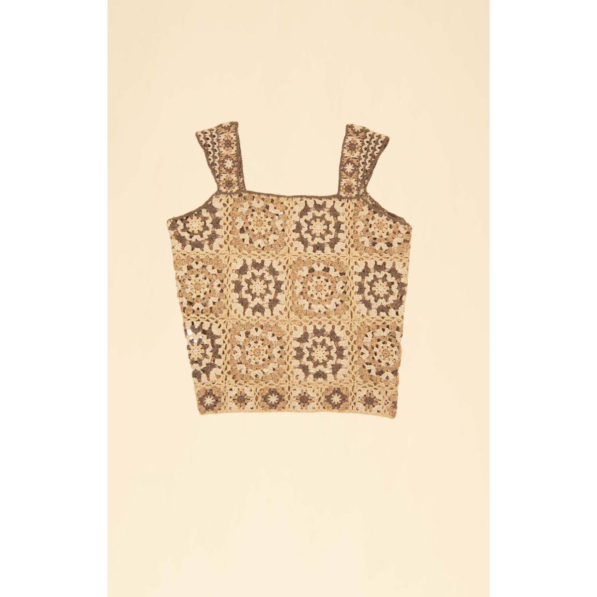 ROCKFORD - Polera Algodón Orgánico Mujer Dominica Café ROCKFORD