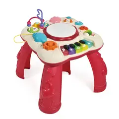 SPACEZAT - Mesa de Aprendizaje Musical Juguete Didáctico Rosa