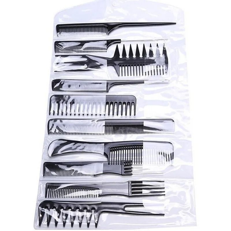 GENERICO - Set De Peines Peinetas Profesional 10 Piezas