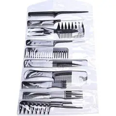 GENERICO - Set De Peines Peinetas Profesional 10 Piezas