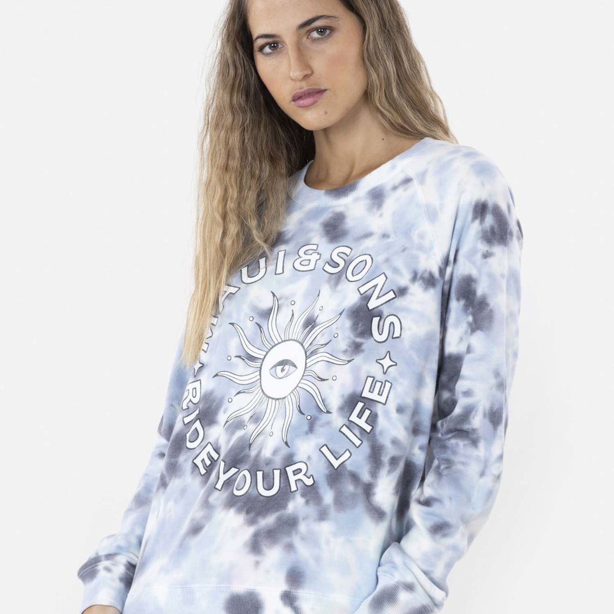 MAUI AND SONS - Poleron Deep on the Ocean Mujer Multicolor Maui and Sons MAUI AND SONS