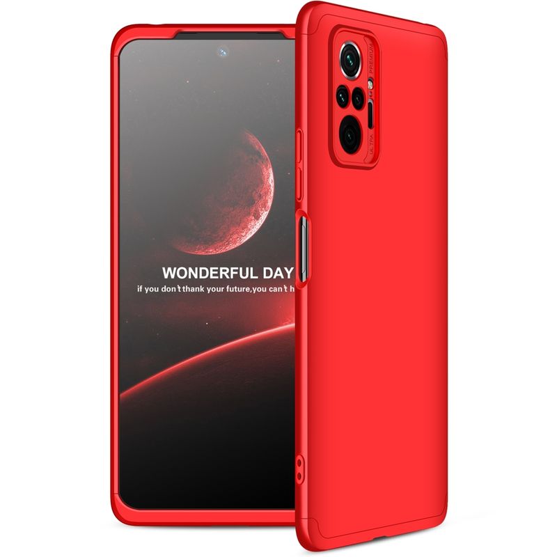 GKK - Carcasa Para: Redmi Note 10 Pro (6,67 Pulg.) - GKK / Rojo