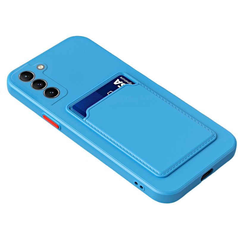 GKK - Carcasa Para: Galaxy S21 FE 5G - Visa Colores Vivos / Azul