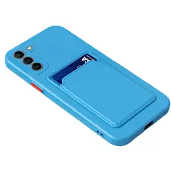 GKK - Carcasa Para: Galaxy S21 FE 5G - Visa Colores Vivos / Azul