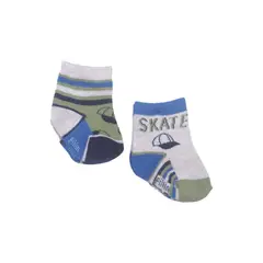 PILLIN - Set 2 Pzas Calcetín Bebe Niño Multicolor Pillín - Gris