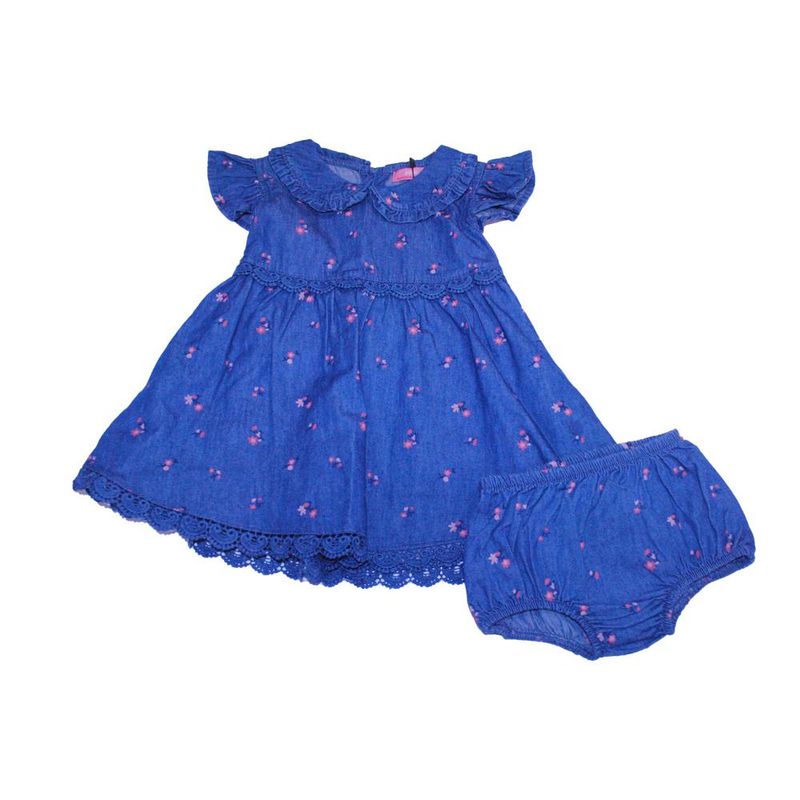 PILLIN - Vestido Bebe Niña Azul Pillin PILLIN