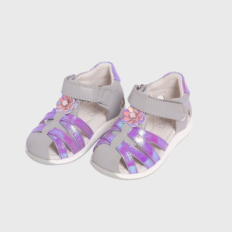 PILLIN - Sandalia Bebe Verano Niña Gris PILLIN