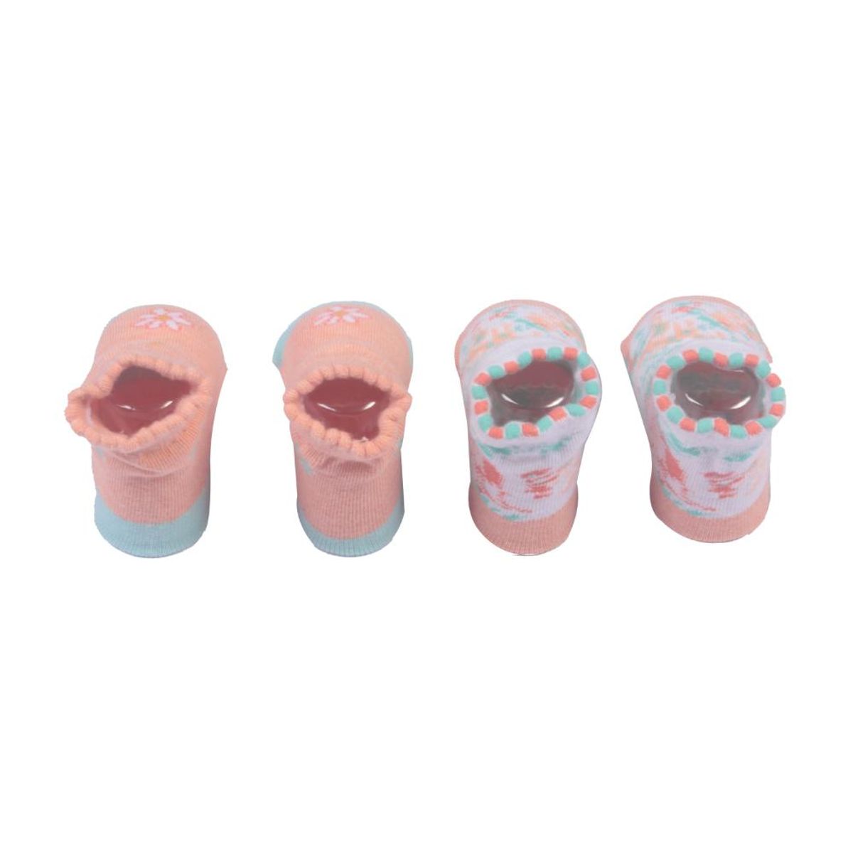 PILLIN - Set 2 Pzas Calcetín Bebe Niña Multicolor Pillín - Rosa
