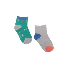 PILLIN - Set 2 Pzas Calcetín Niño Multicolor Pillín - Gris