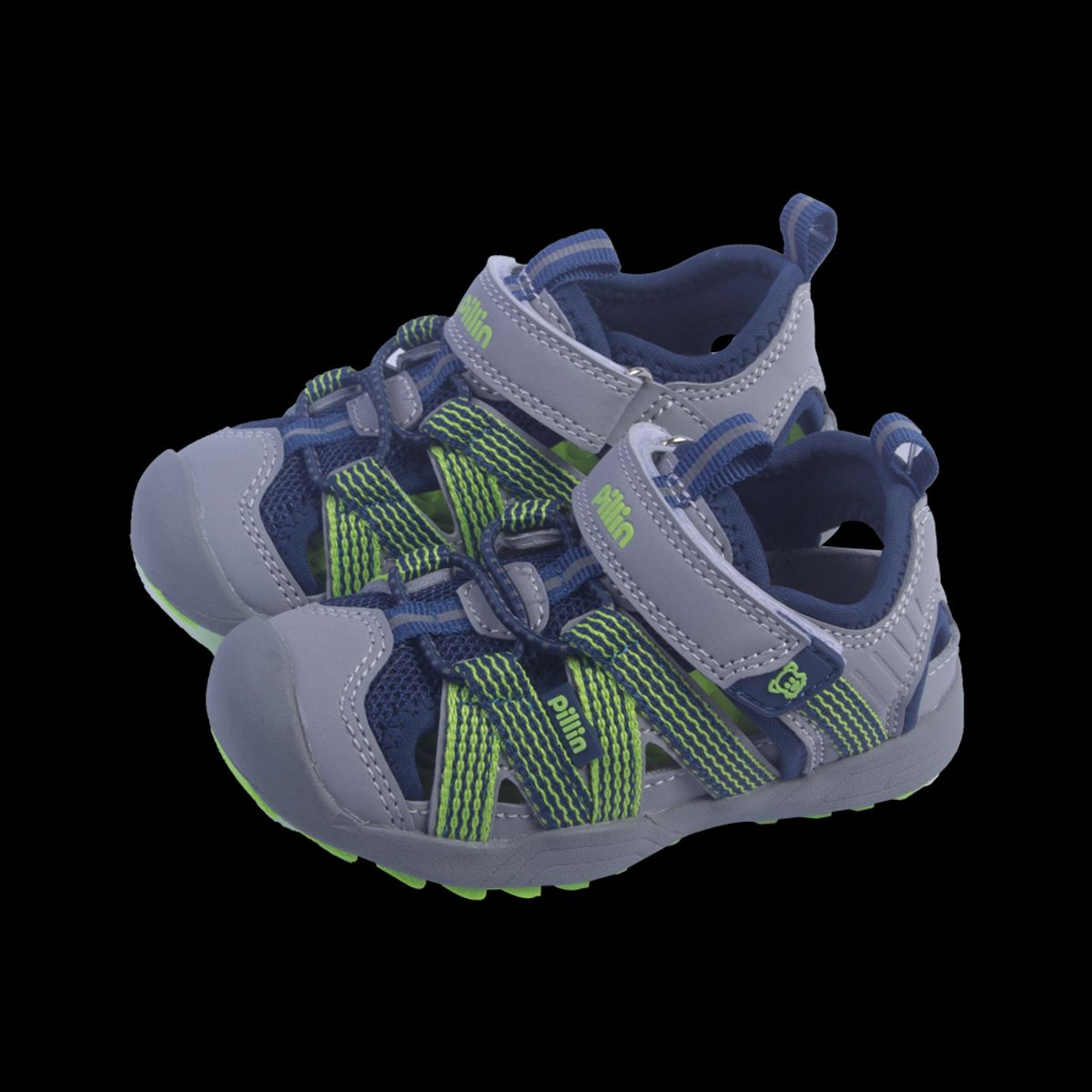 PILLIN - Sandalias Bebe Niño Gris Pillin PILLIN