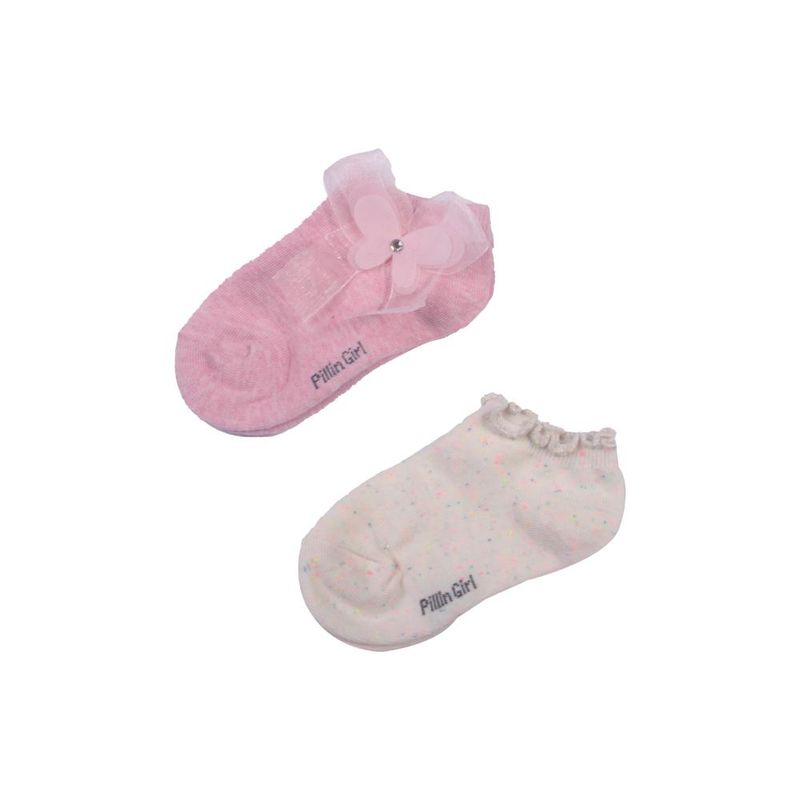 PILLIN - Set 2 Pzas Calcetín Niña Multicolor Pillín - Rosa