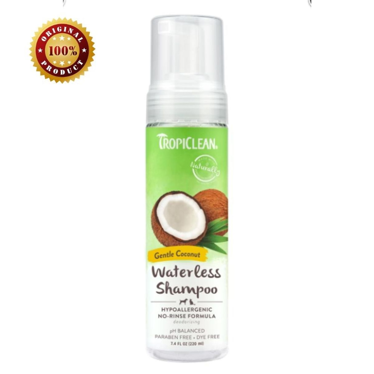 TROPICLEAN - Shampoo En Seco Gato Hipoalergenico Tropiclean 220 Ml.