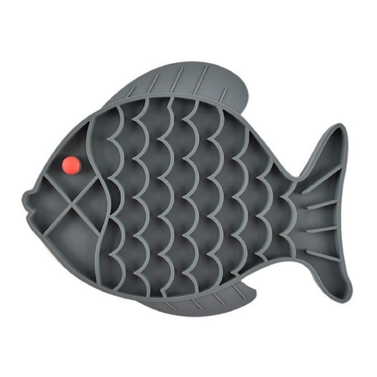 GENERICO - Comedero Lento Slow Food Para Gatos - Gris