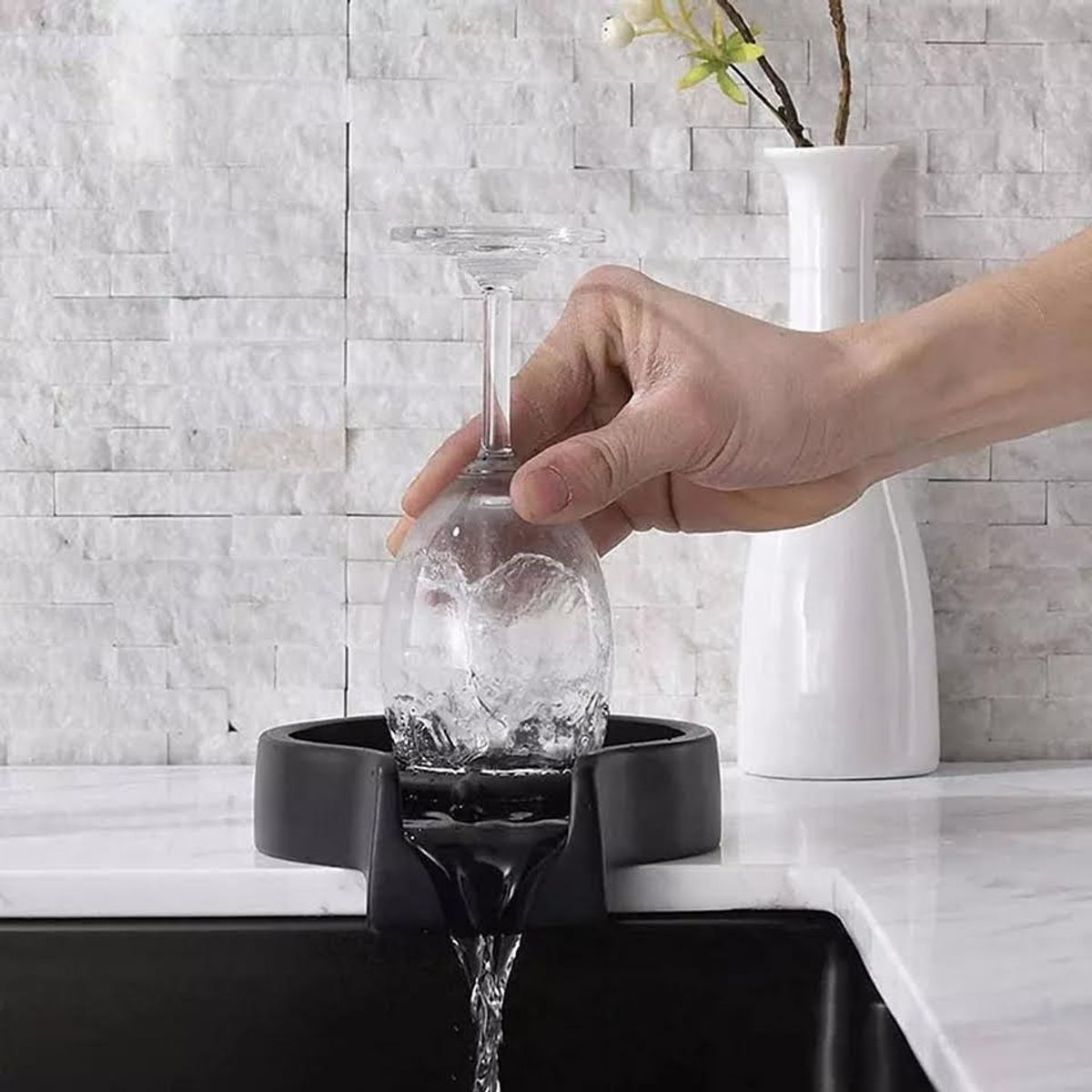 GENERICO - Lavador Limpiador Automático Para Vaso Tazas Cocina Lava Vasos y Copas