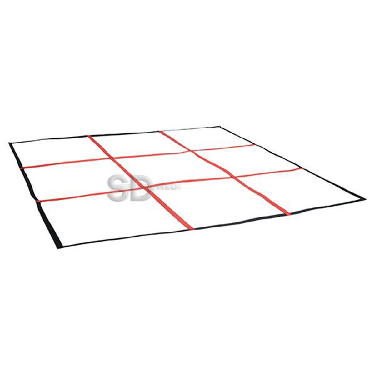 SDFIT - Escalera de agilidad cuadricular 1.5 x 1.5 mt 3 x 3 MK-848F