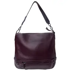 TODOPIEL - Cartera Cuero Mujer Burdeo